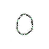 6mm Navajo Pearl Bracelet- Green Turquoise