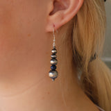 Navajo Pearl Earrings- Lapis