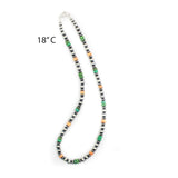 6mm Navajo Pearls - Orange Spiny Oyster/Green Turquoise