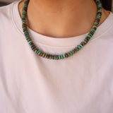 6mm Kingman Rondelle Necklace - 18"