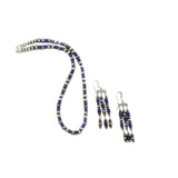 2024 Black Friday - Lapis Navajo Pearl Necklace & Lapis Earring Set