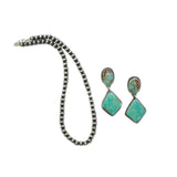 2024 Black Friday - Navajo Pearls & #8 Turquoise Earring Set