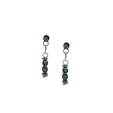 The Post Zuni Hoops-Turquoise: 1 3/4"