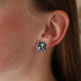The Simones Post w/cross - Turquoise