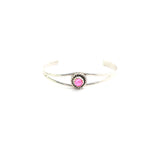 The Sutton Baby Cuff - Hot Pink Opal