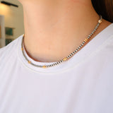 3mm Navajo Pearl- Gold Saucer