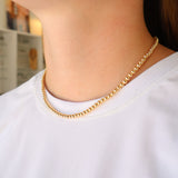 4mm Gold Beaded Necklace