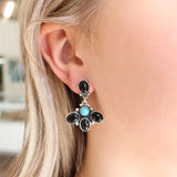 The Alveros- Turquoise/Onyx (1 1/2")