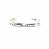 Tahe Stamped Cuff - Half Round