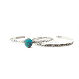 2025 BLACK FRIDAY Turquoise Cuff & Stamped Cuff (Set of 2 - J)