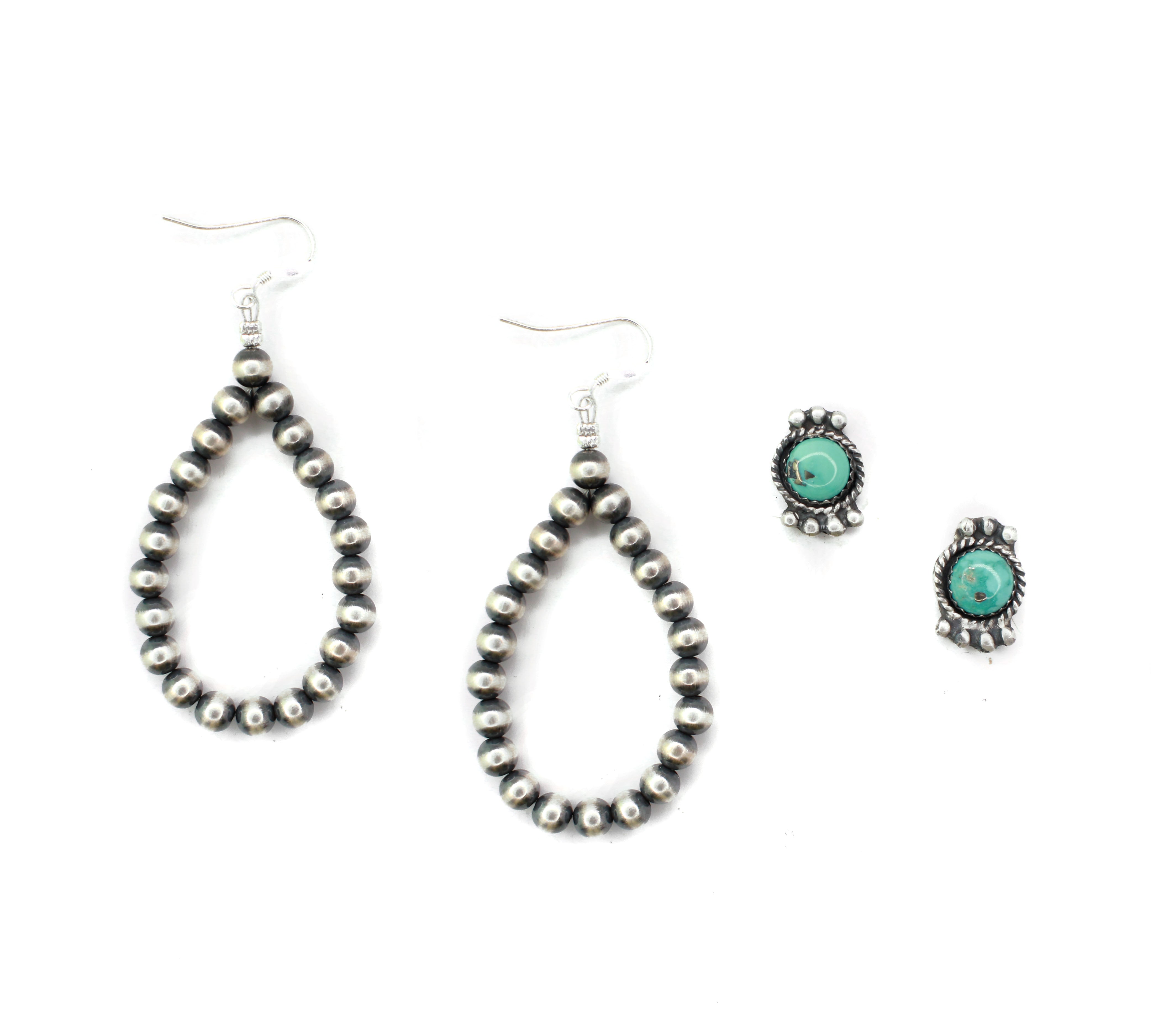 2025 BLACK FRIDAY: Machine Made Navajo Pearl Earrings & Turquoise Studs