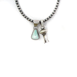 2025 BLACK FRIDAY - Turquoise Pendant & Blossom Set S.