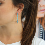 The Original Zuni Hoops - Turquoise : 1 1/2"
