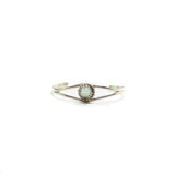 The Oliva Baby Cuff - White Opal