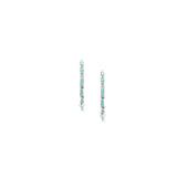 The Original Zuni Hoops - Turquoise : 1 1/2"
