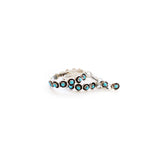 The Post Zuni Hoops-Turquoise: 2 1/4"