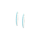 2" Turquoise Hoops