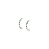 The Original Zuni Hoops - Turquoise : 1 1/4"