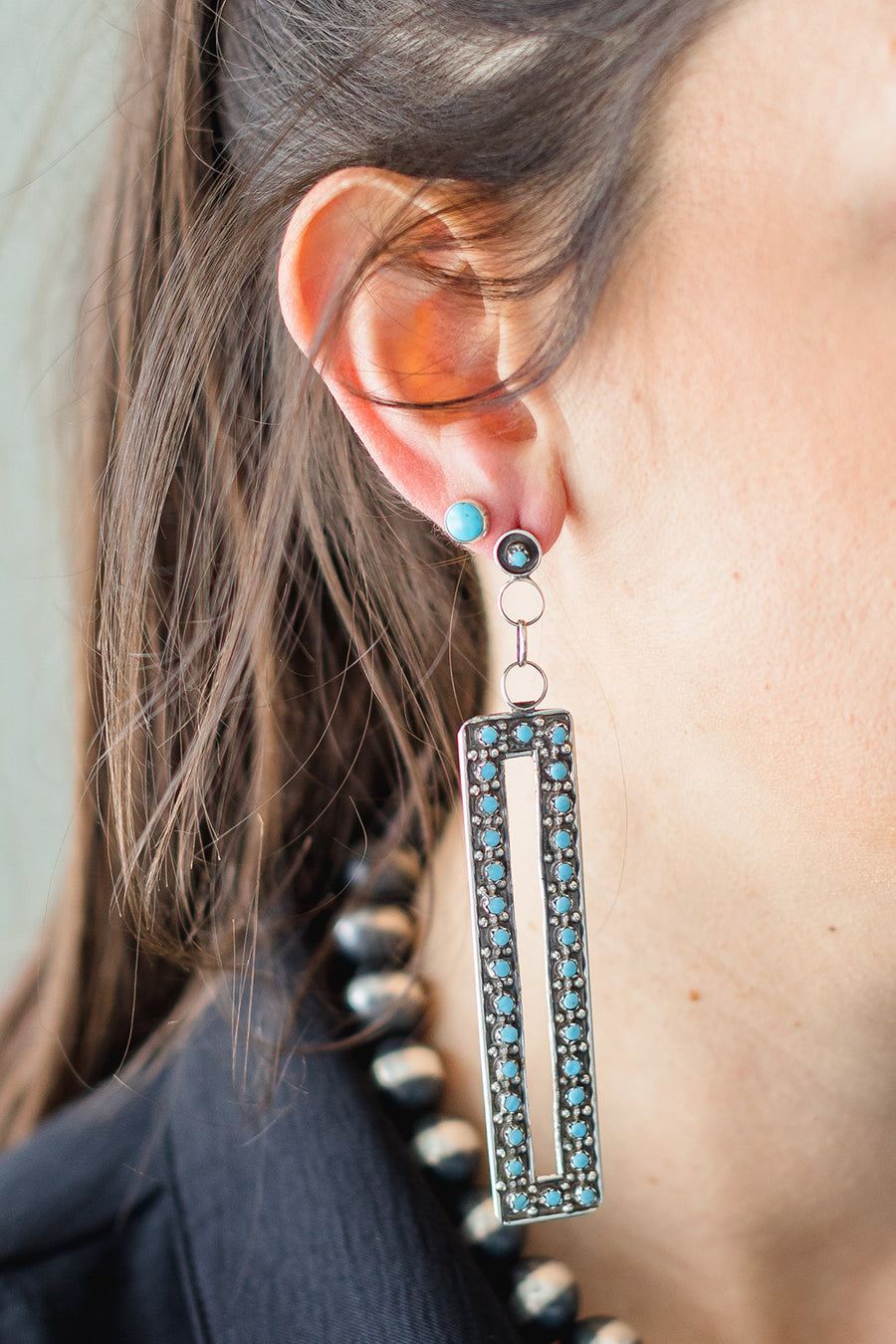 The Zuni Rectangle Earrings