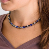 8mm Navajo Pearls - Lapis