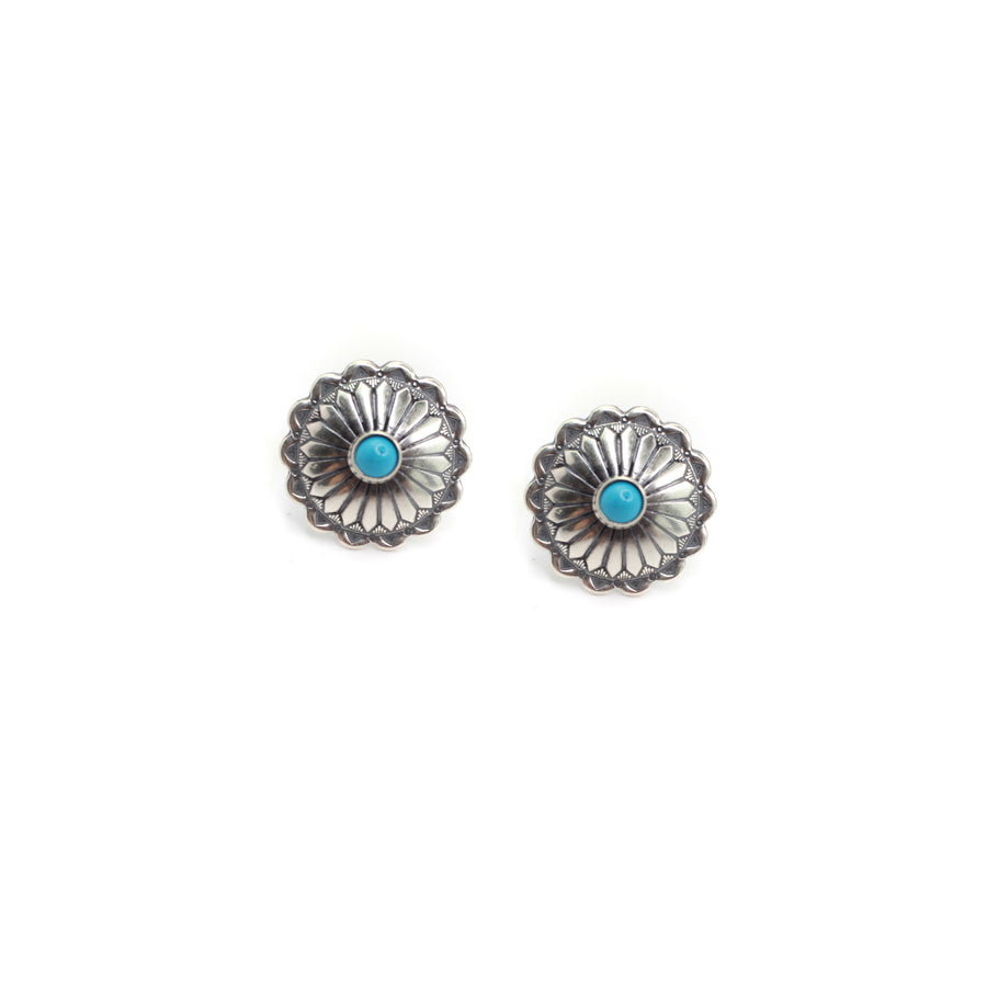 Concho Studs - Round Turquoise