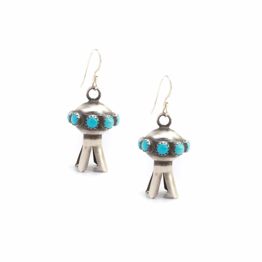 The Blossom Earrings - Blue Turquoise