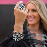 Navajo Pearl Stretch Bracelet - 8mm