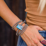 Navajo Pearl Stretch Bracelet - 4mm