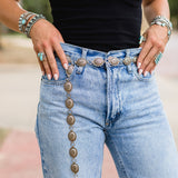 The Roswell Concho Belt - Medium Concho