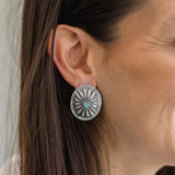 2025 BLACK FRIDAY: The Atwoods Concho Stud & 8mm Navajo Pearl Stud Set