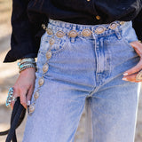 The Roswell Concho Belt - Medium Concho