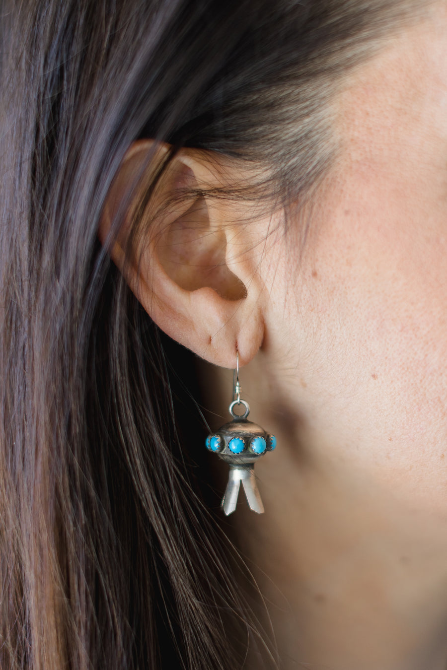 The Blossom Earrings - Blue Turquoise