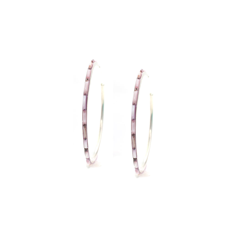 2 1/4"  Pink Hoops