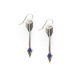 Follow your Arrow Earrings- Lapis