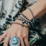 Navajo Pearl Stretch Bracelet - 4mm